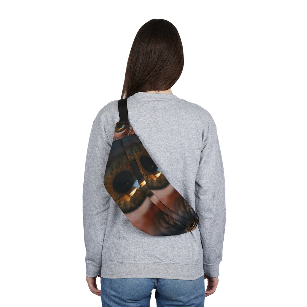 Large Fanny Pack - Amber Iris Reflection Fine Art Print |...