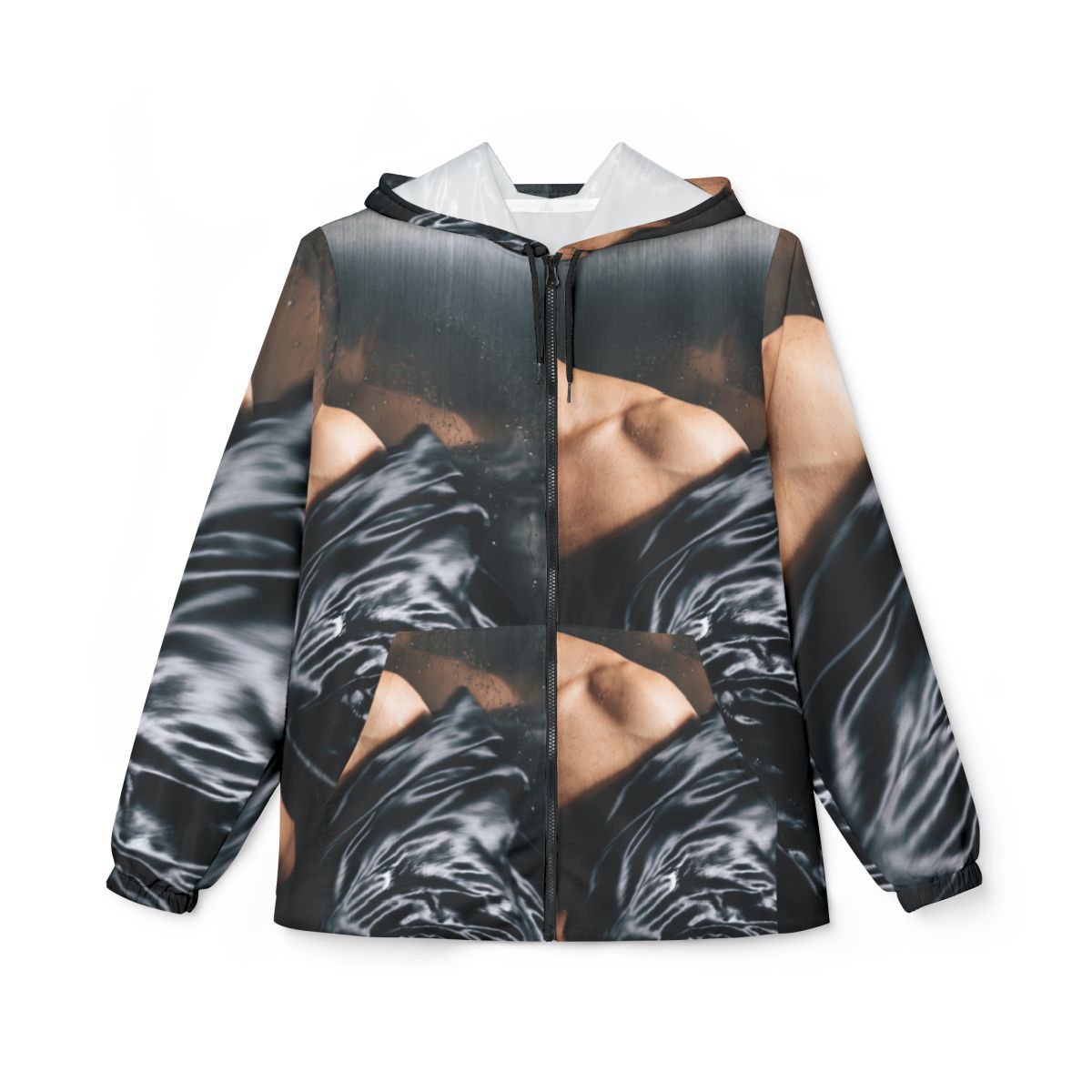 Men's Windbreaker Jacket with Nocturne Art