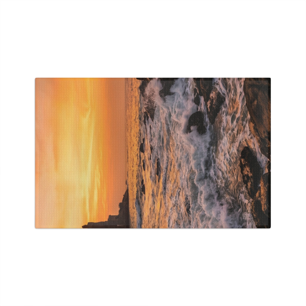Microfiber Tea Towel - Sunlit Waves
