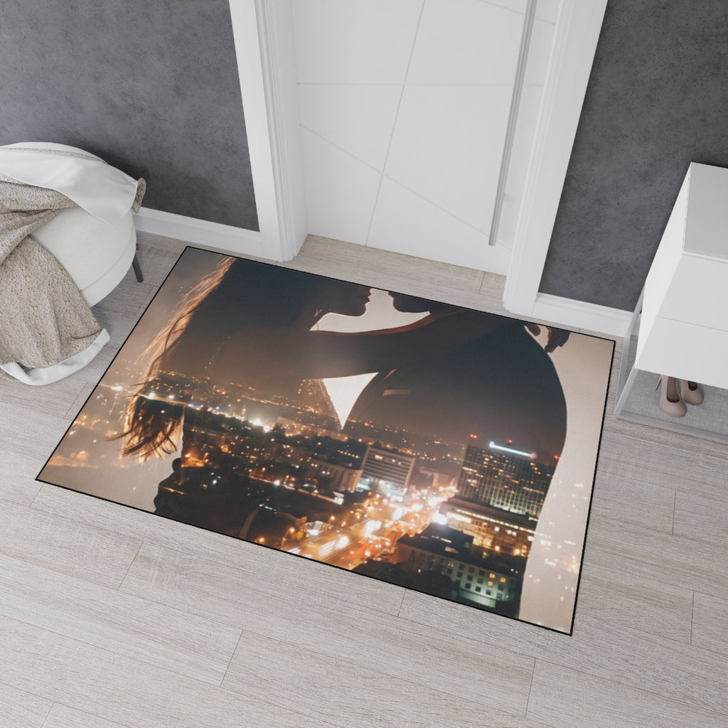 Floor Mat - Midnight City Silhouette | Echovira Gallery