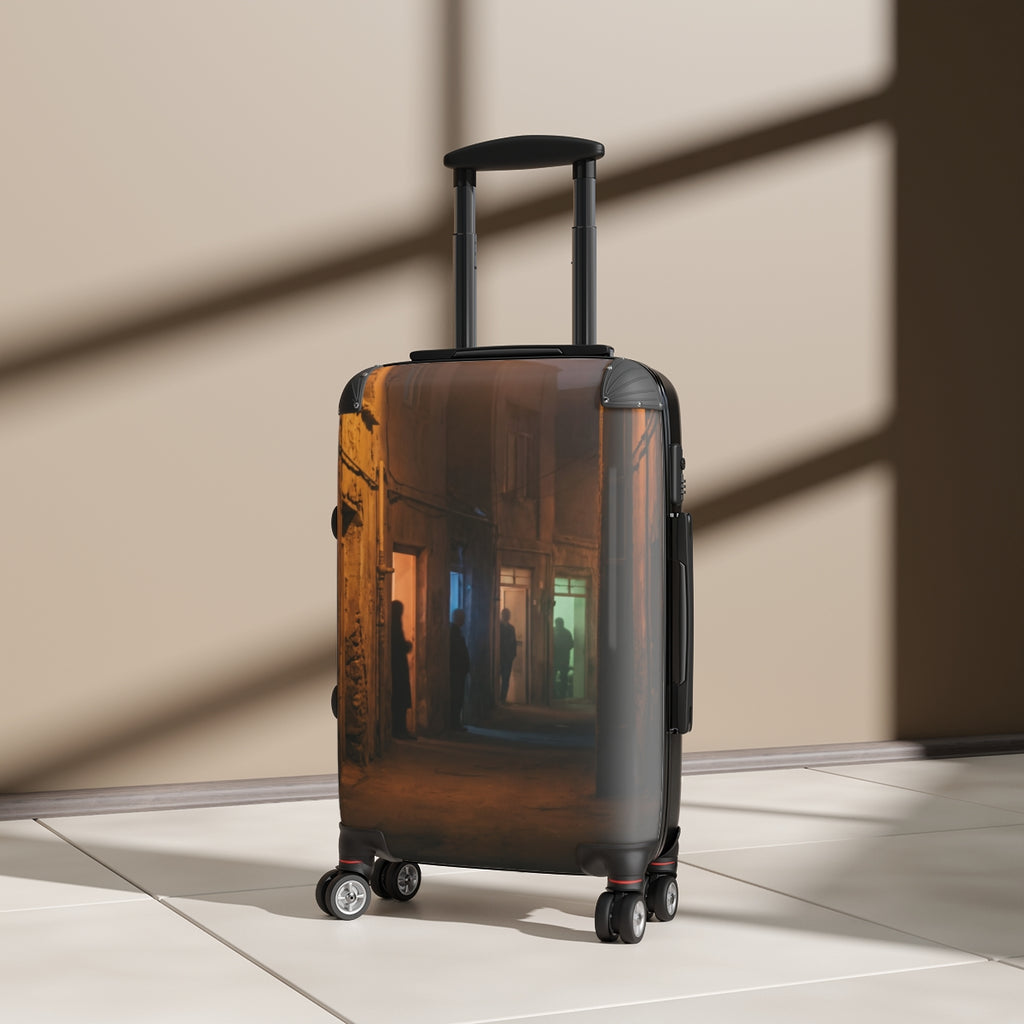 Suitcase - Midnight Shadows Alleyway | Echovira Gallery