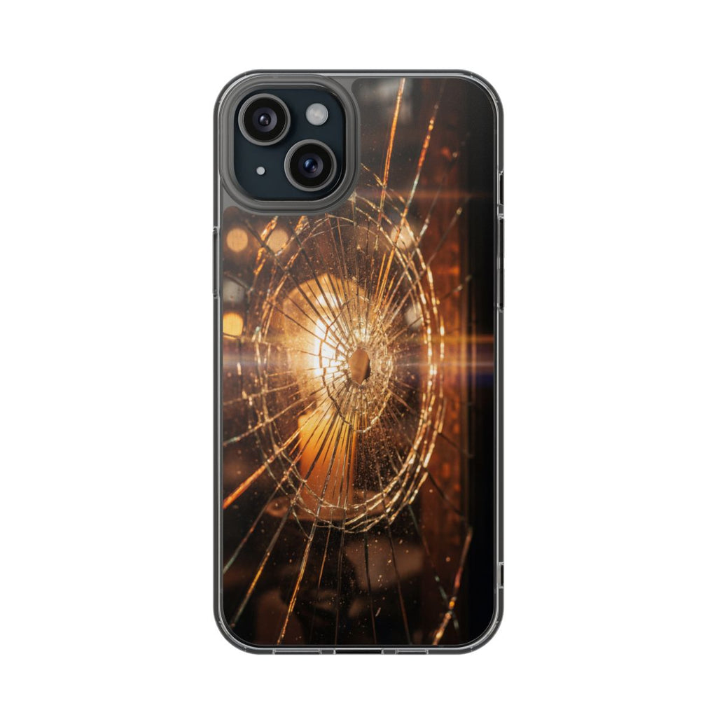 Clear Impact-Resistant Case - Fractured Glow