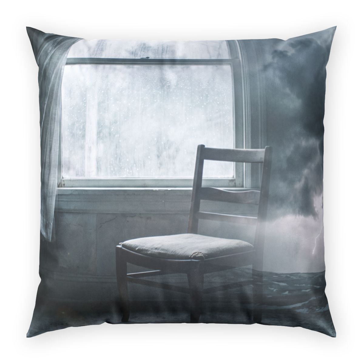 Poly Velvet Pillow - The Storm Within | Echovira Gallery