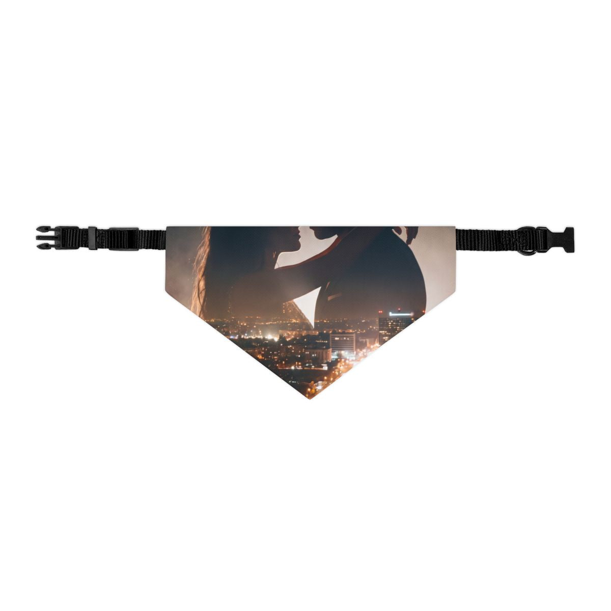 Pet Bandana Collar - City Twilight Lights | Echovira Gallery