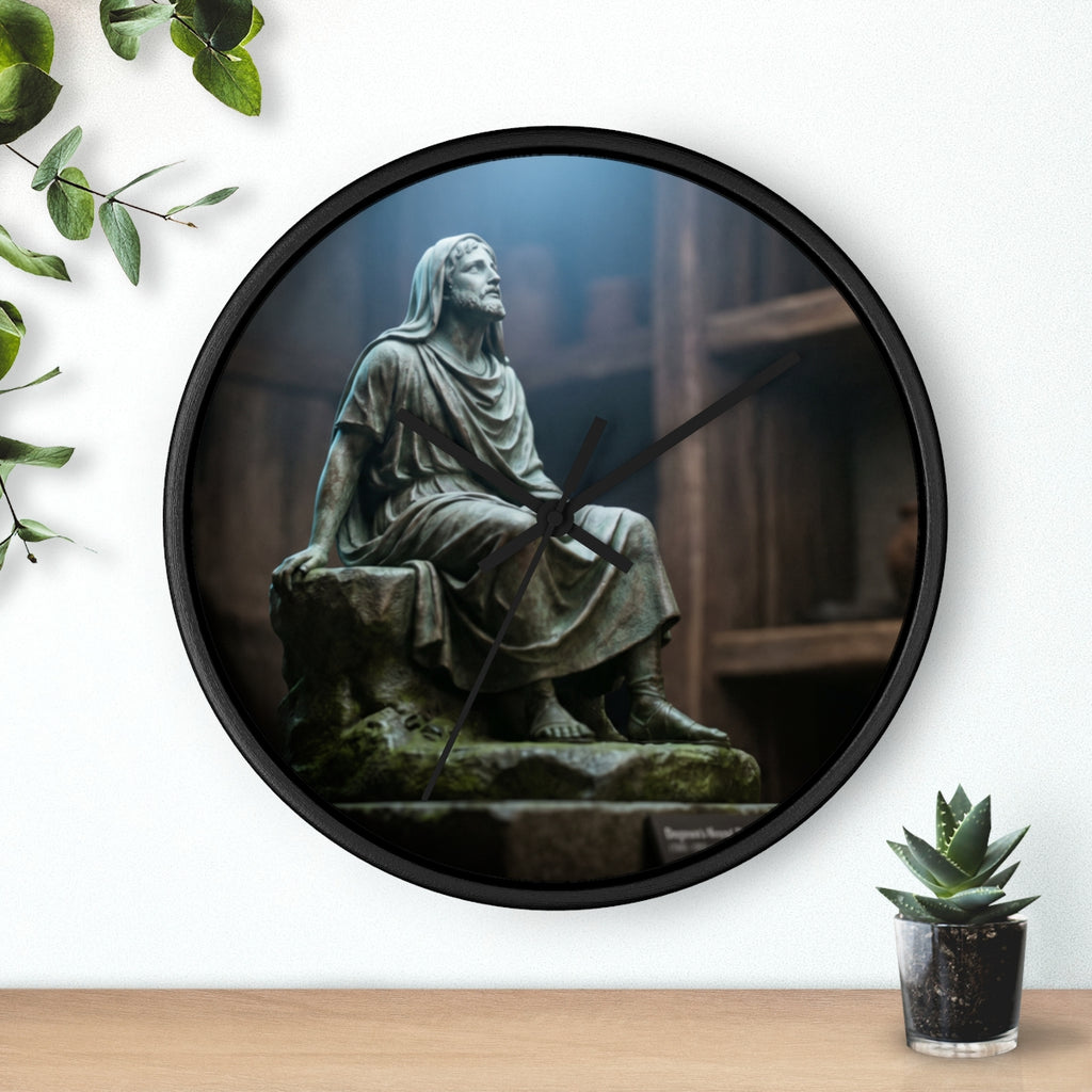Wall Clock - Classical Bronze Sage Sanctuary | Echovira...