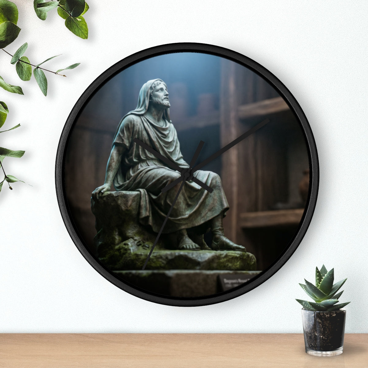 Wall Clock - Classical Bronze Sage Sanctuary | Echovira...