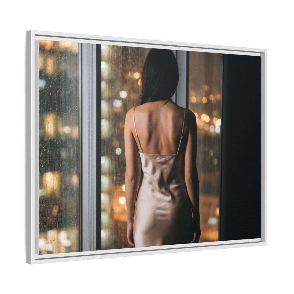 Framed Matte Canvas - Cinematic Nights — White / 1.25"