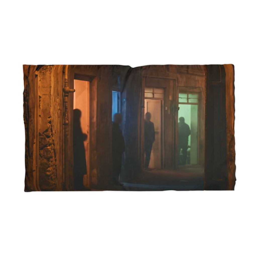 Microfiber Pillowcase - Shadowed Alleyway Mystery Art Print...