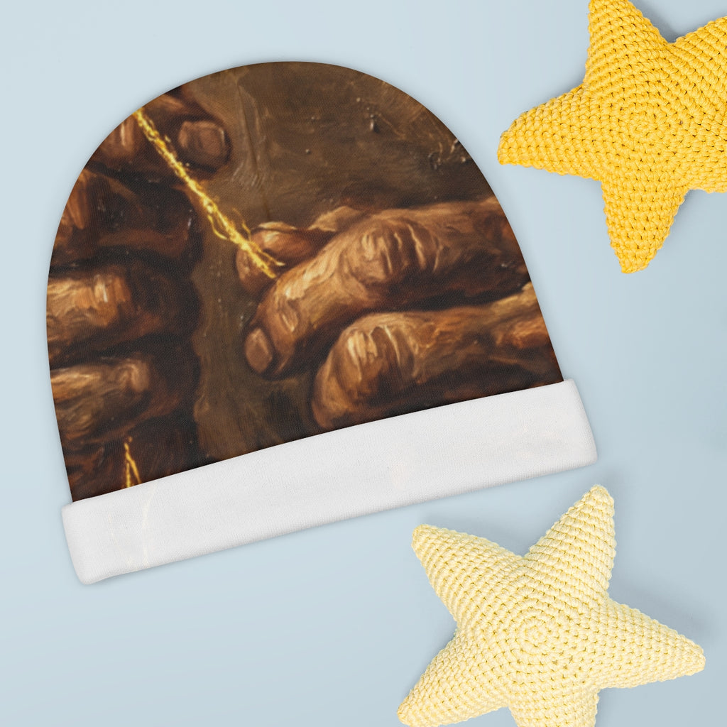 Golden Threads of Destiny Baby Beanie