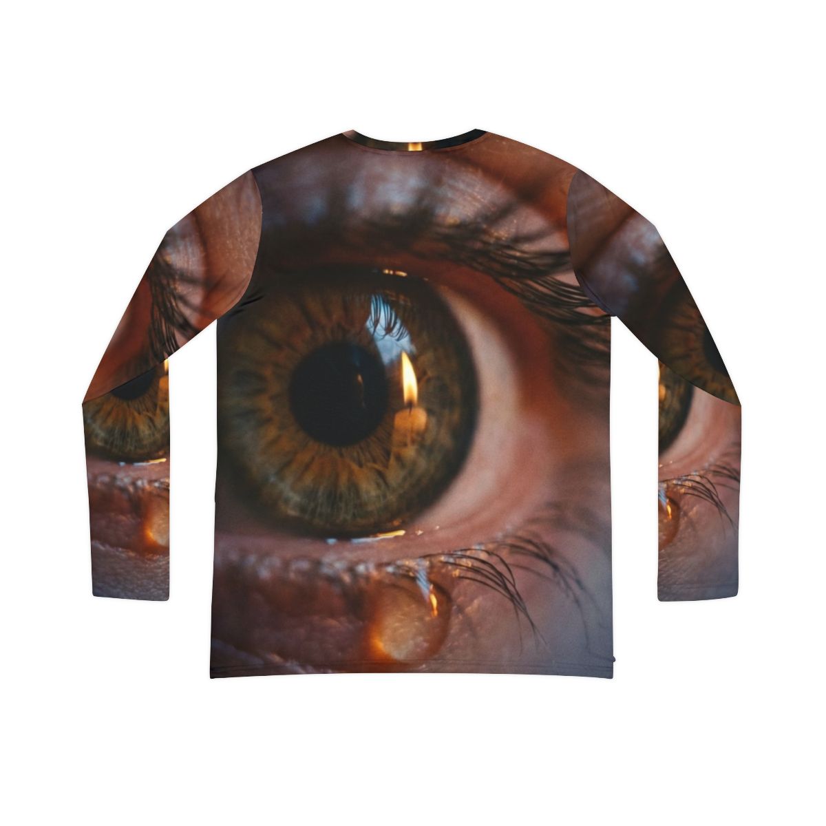 Women's Long Sleeve V-neck Shirt - Amber Iris Reflection......