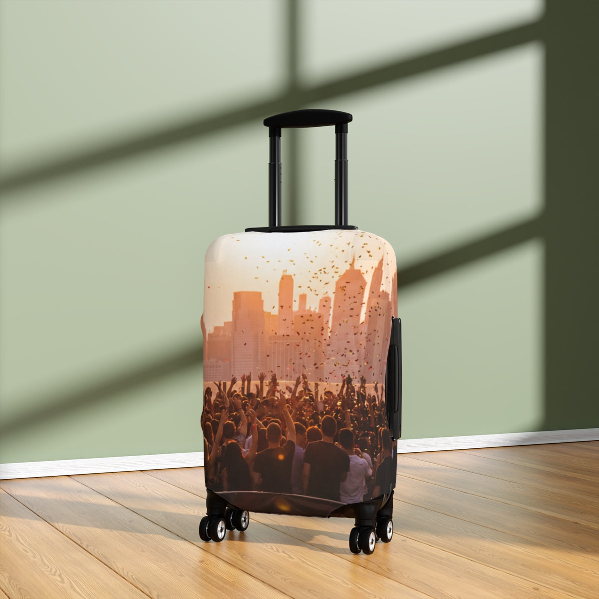 Luggage Cover - City Lights Festival | Echovira Gallery