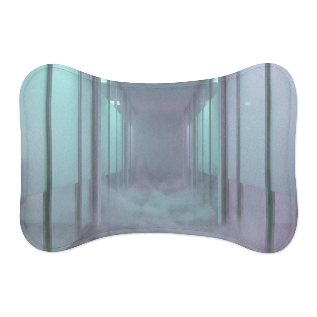 Pet Feeding Mats - Liminal Corridor Fog Art Print | Echovira...