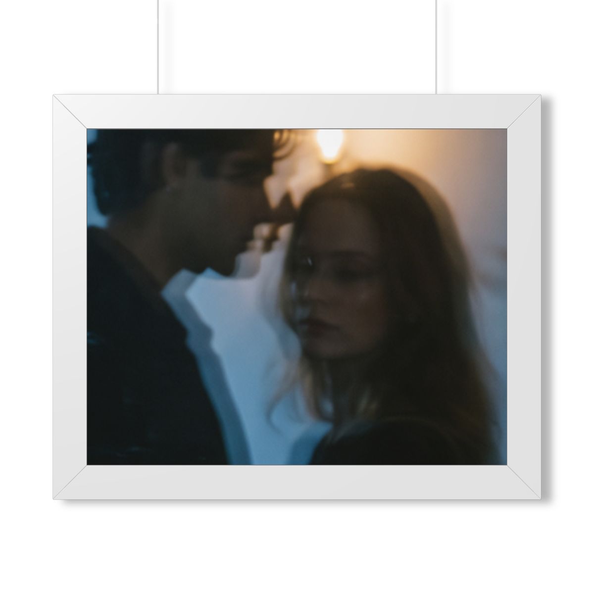 Midnight Glow Framed Poster - Cozy Horizontal Art (14×11......