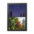 Framed Vertical Poster - Stardust & Forest Discovery — Black...