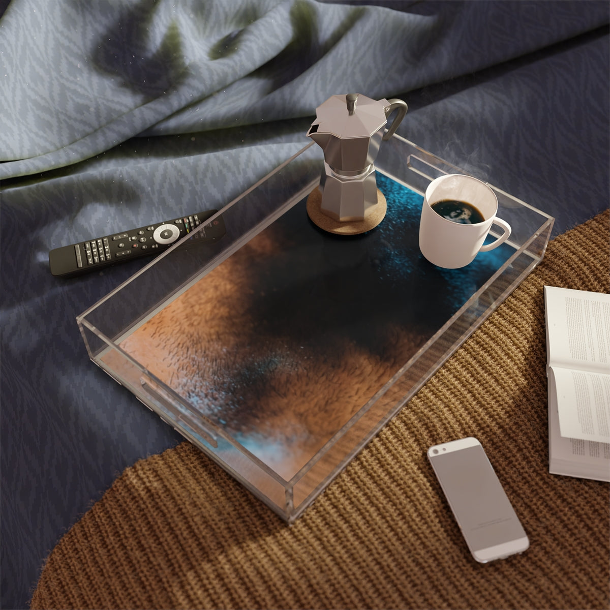 Acrylic Serving Tray - Neon Noir Host