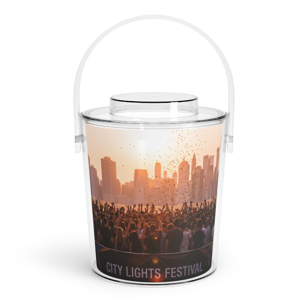 Ice Bucket with Tongs - City Lights Festival | Echovira...
