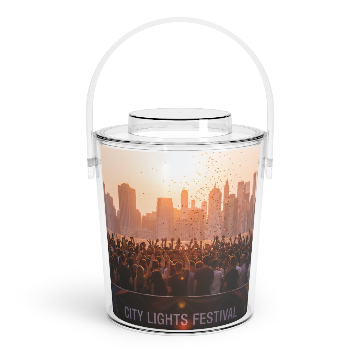 Ice Bucket with Tongs - City Lights Festival | Echovira...