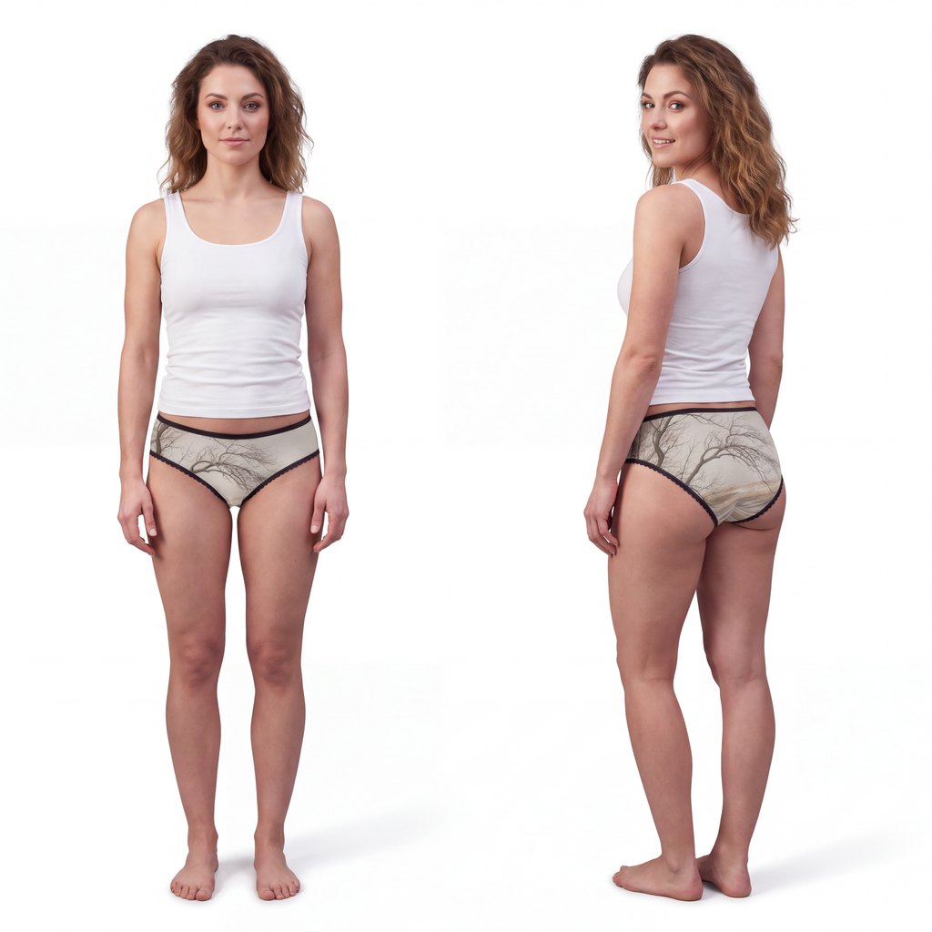 Women's Briefs - Winter Branch Solitude Landscape | Echovira...
