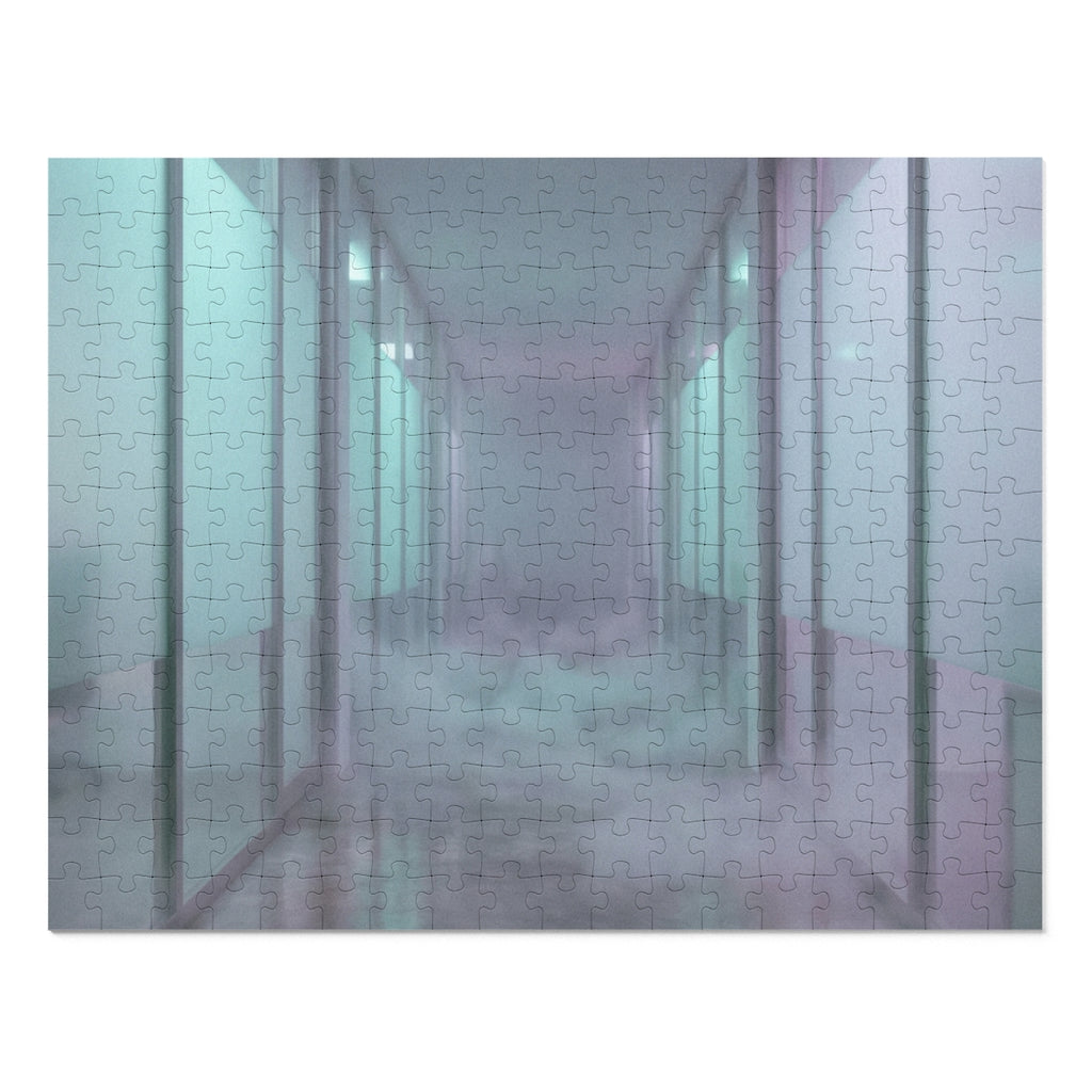 Jigsaw Puzzle with Tin - Liminal Corridor Fog Art Print (30...