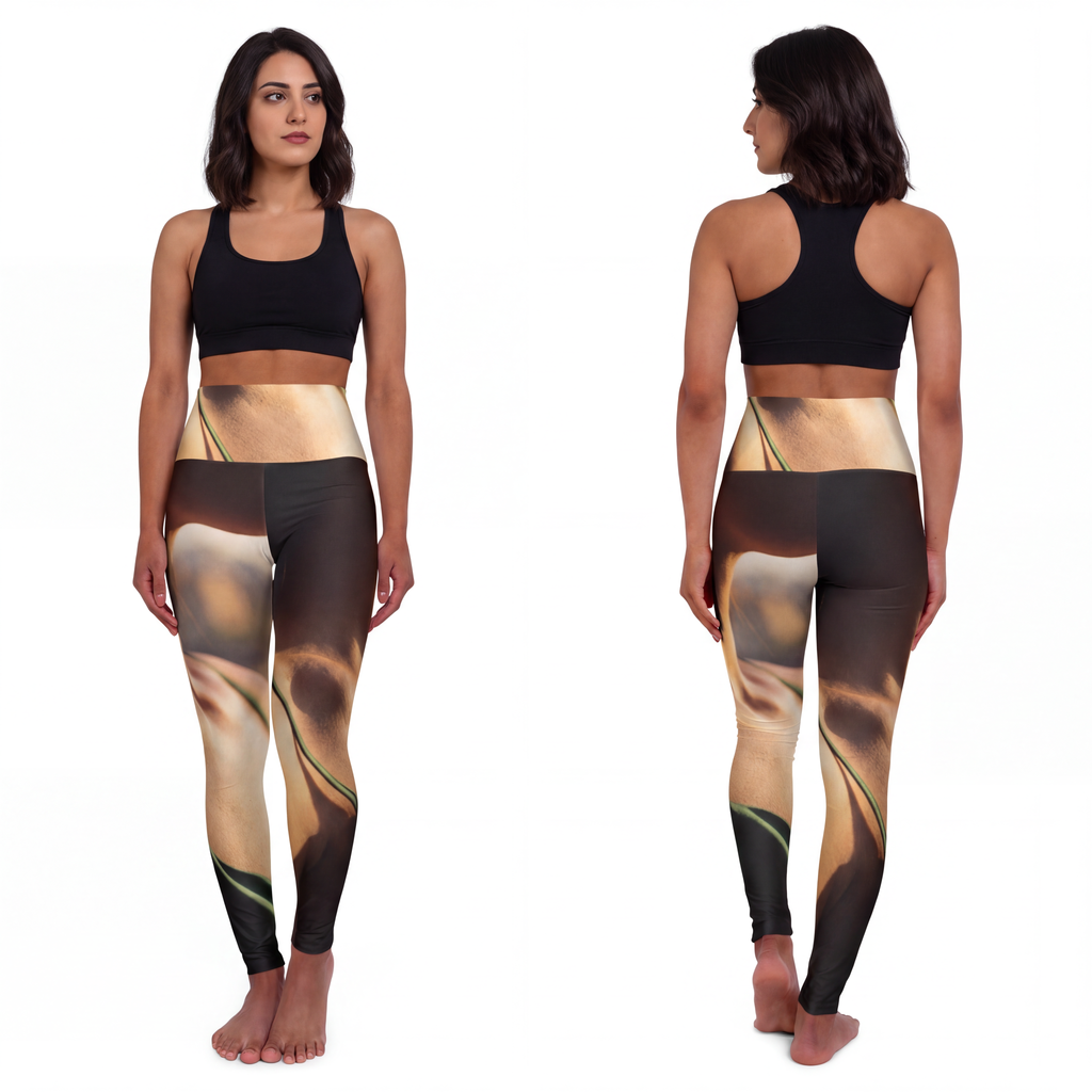 Golden Hour Yoga Leggings - High Waisted Emerald | Echovira...