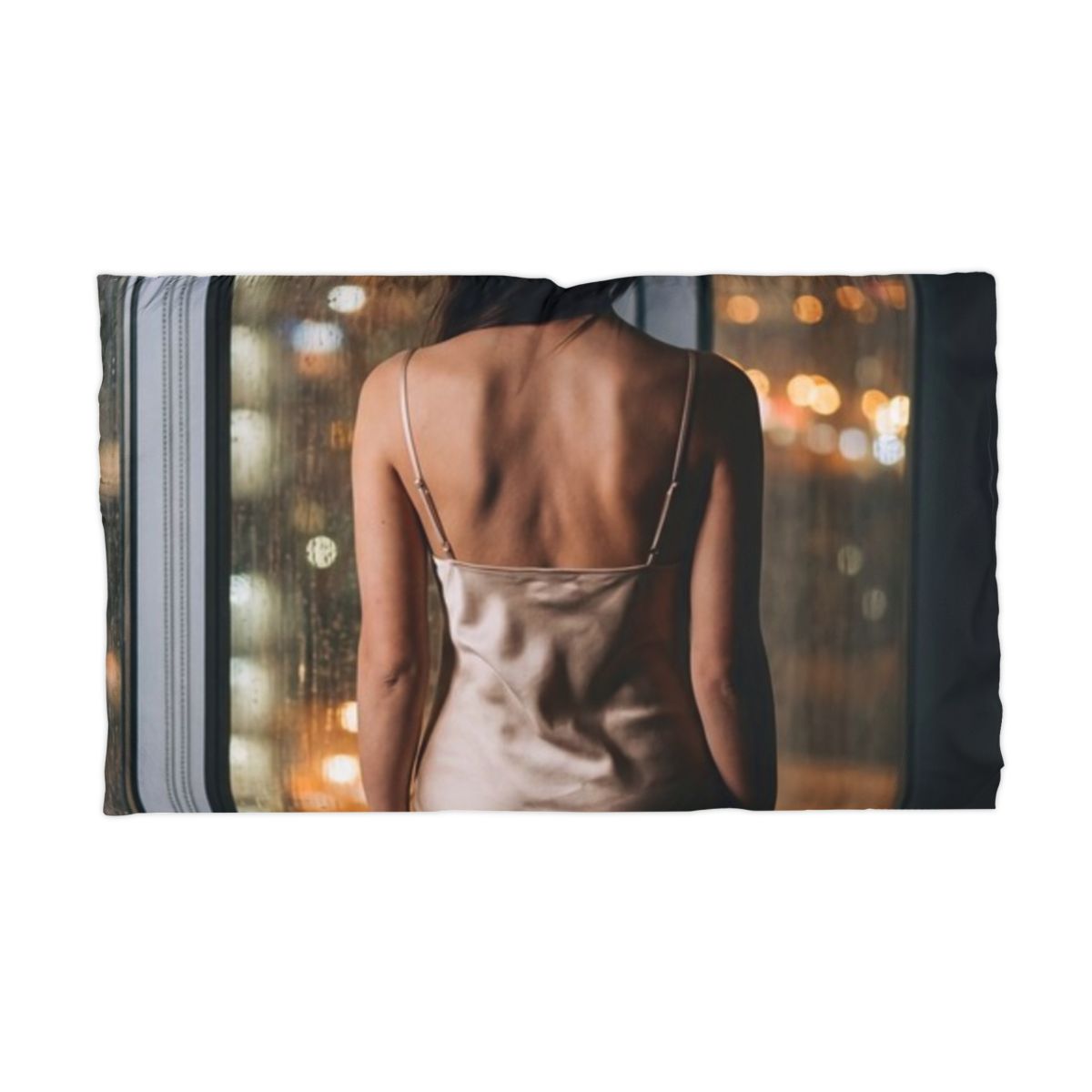 Microfiber Pillowcase - Rainscape Grid Pillow | Echovira...