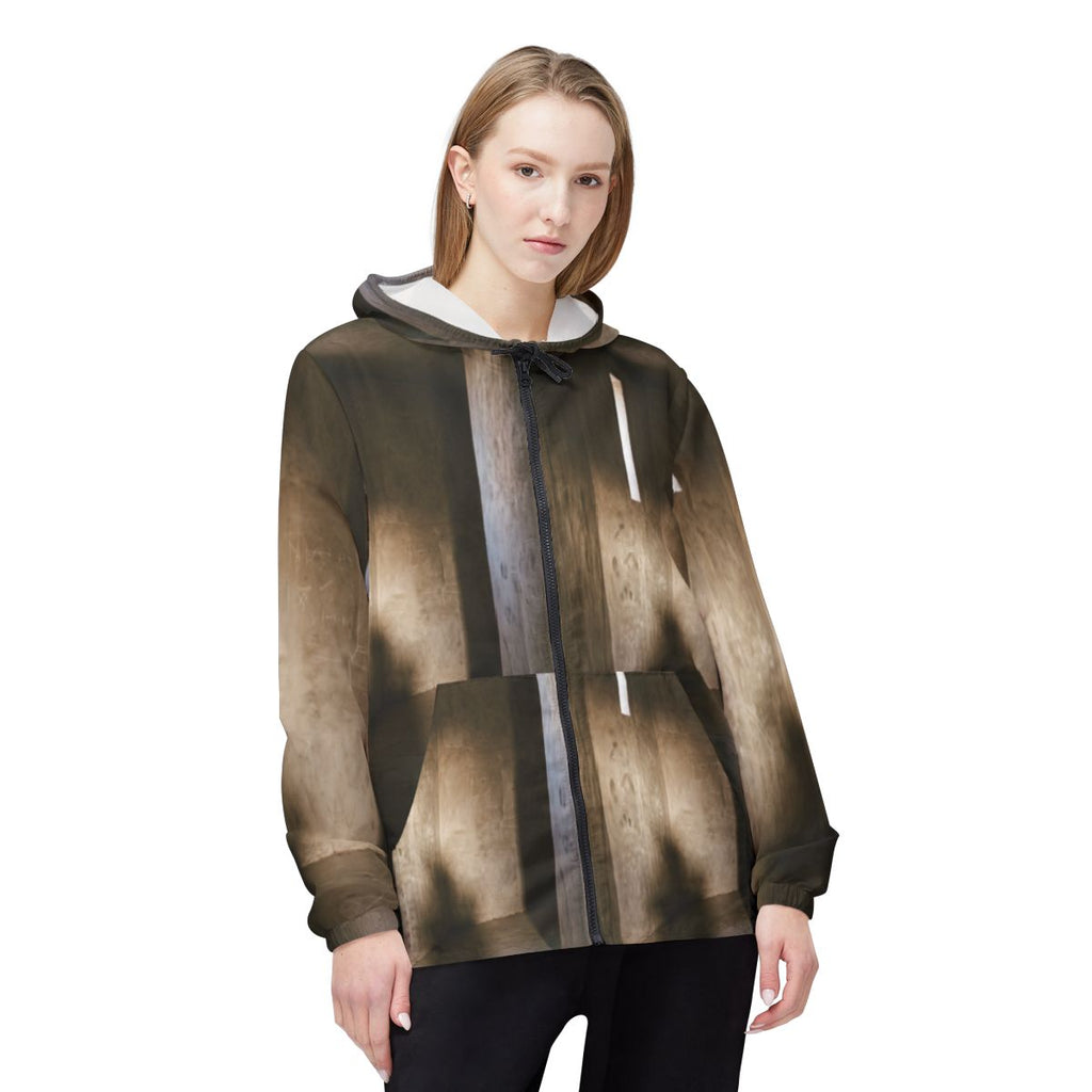Unisex Windbreaker Jacket - Shadows of the Citadel moody......
