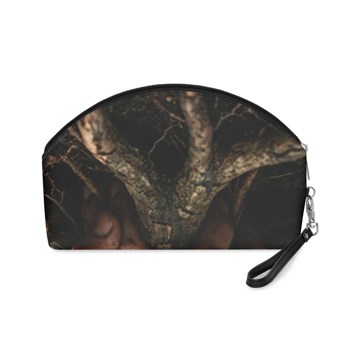 Forest Roots Makeup Bag with Hands Fine Art