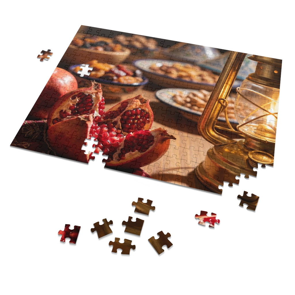 Jigsaw Puzzle with Tin - Amber Feast (30, 110, 252, 500... |...