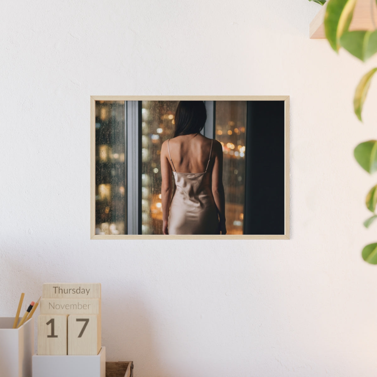 Framed Poster - Cinematic Window View