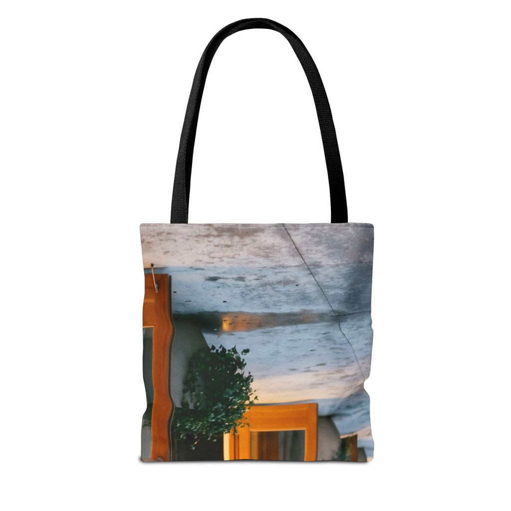 Tote Bag - Twilight Courtyard Architecture | Echovira...