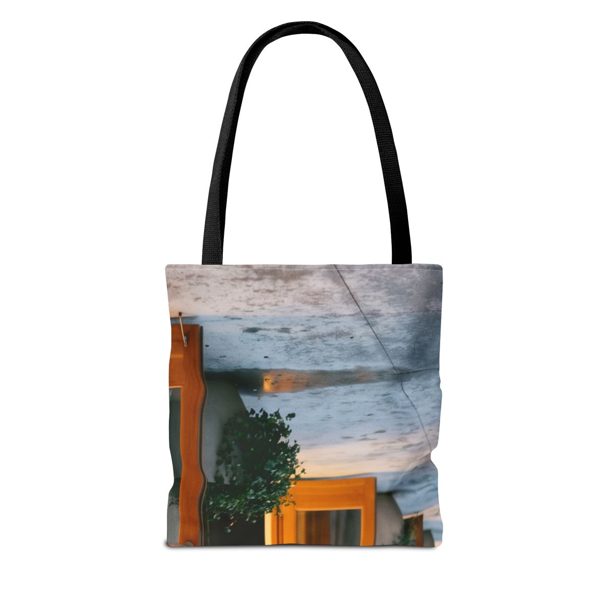 Tote Bag - Twilight Courtyard Architecture | Echovira...