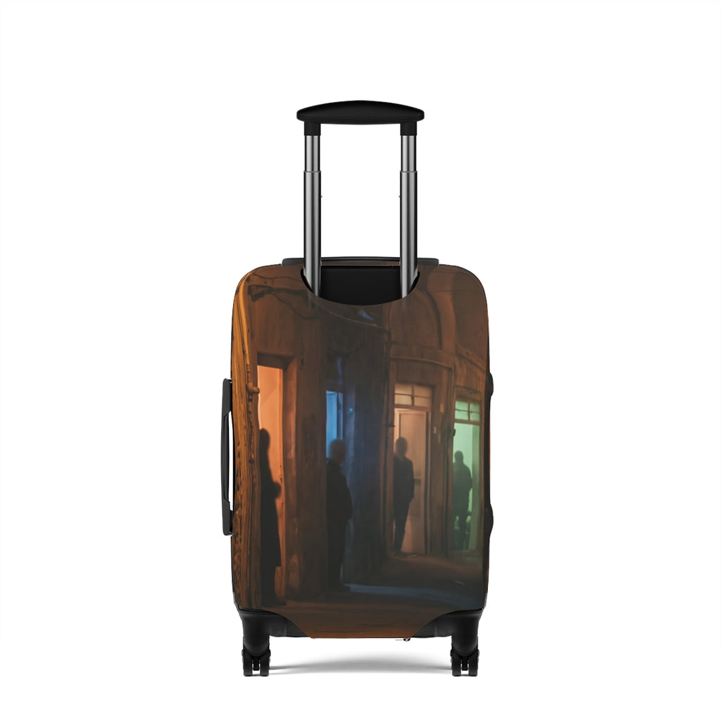 Luggage Cover - Shadowed Alleyway Mystery Art Print |...
