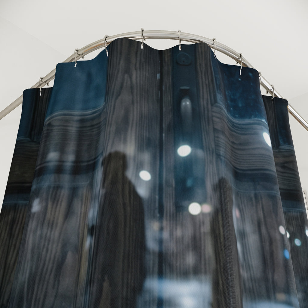 Shower Curtain - Midnight Reflections | Echovira Gallery