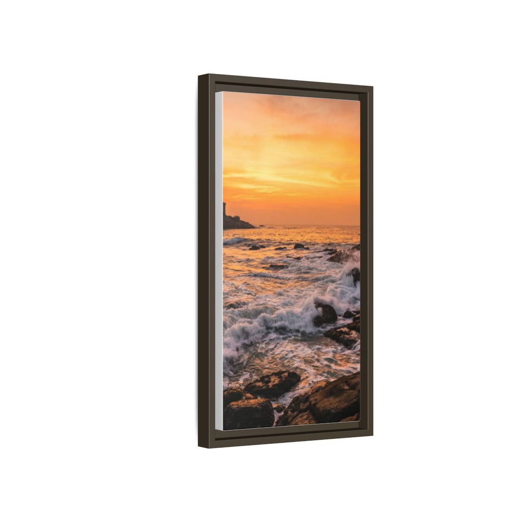 Framed Matte Canvas - Majestic Golden Coast