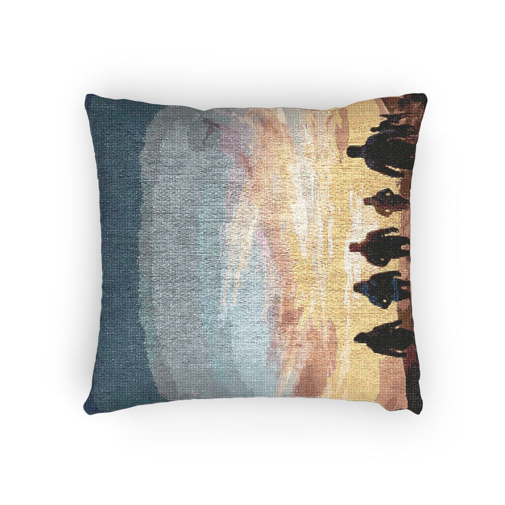Woven Pillow - Golden Journey