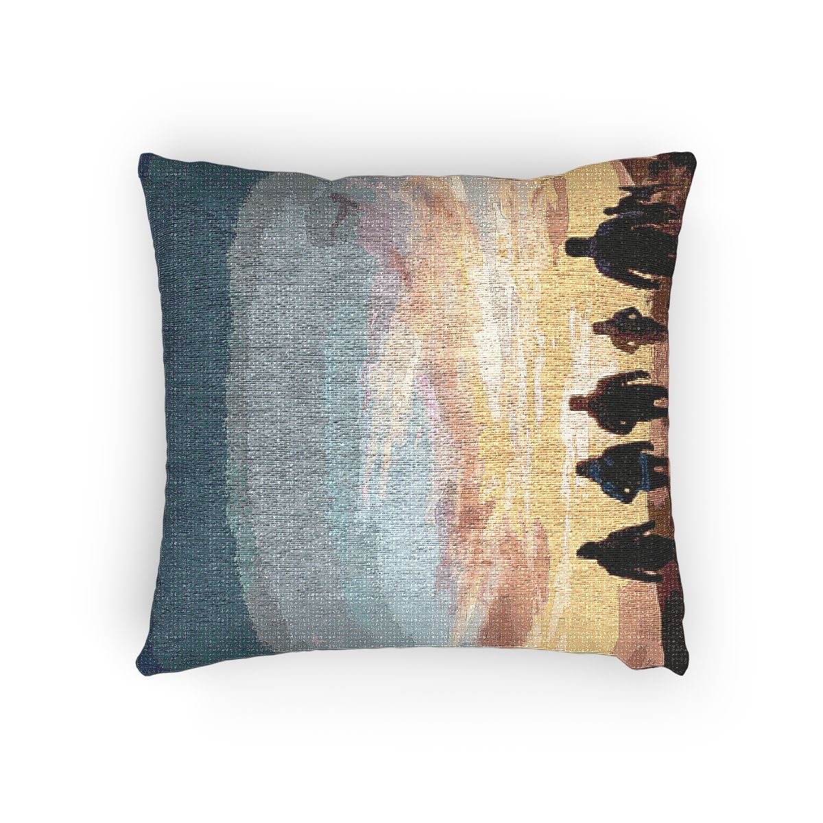Woven Pillow - Golden Journey