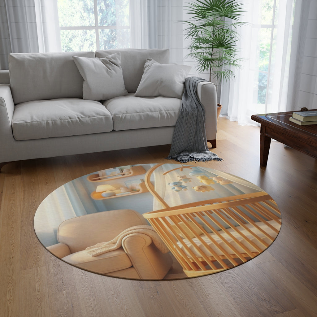 Tranquil Room Round Rug - Aesthetic Floor