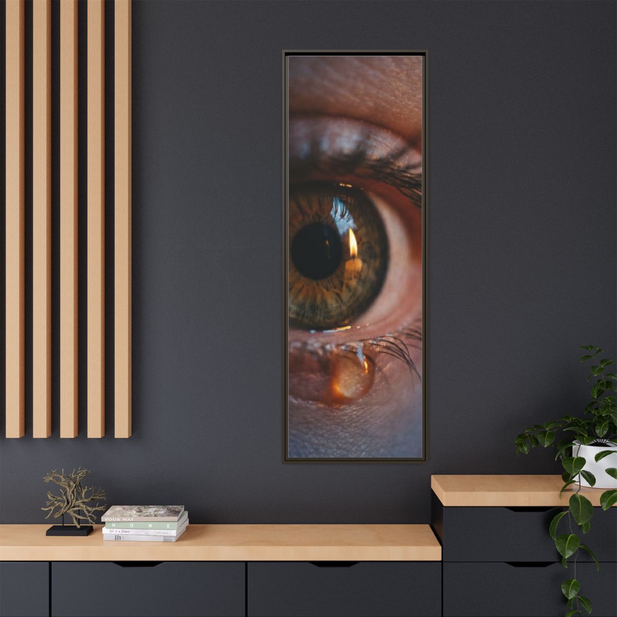 Matte Canvas, Framed - Luminous Tear