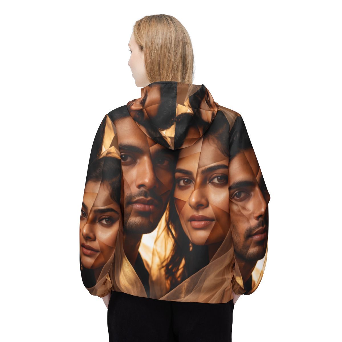 Unisex Windbreaker Jacket - Veiled Horizon | Echovira...