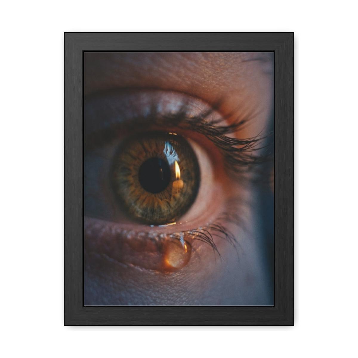 Framed Poster - Ethereal Gaze — Portrait