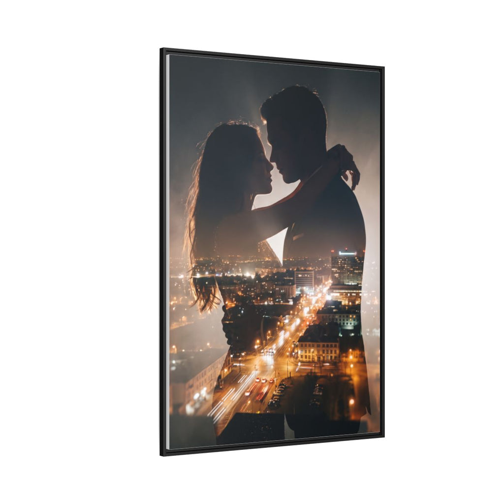 Framed Matte Canvas - Metropolitan Lovers Glow (8×10, 9×12...