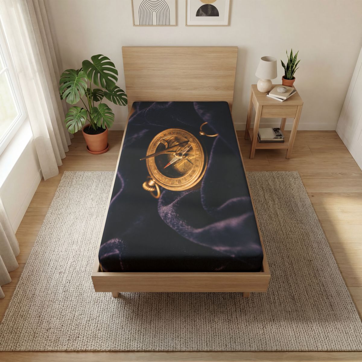 Sundial Compass Bed Fitted Sheet