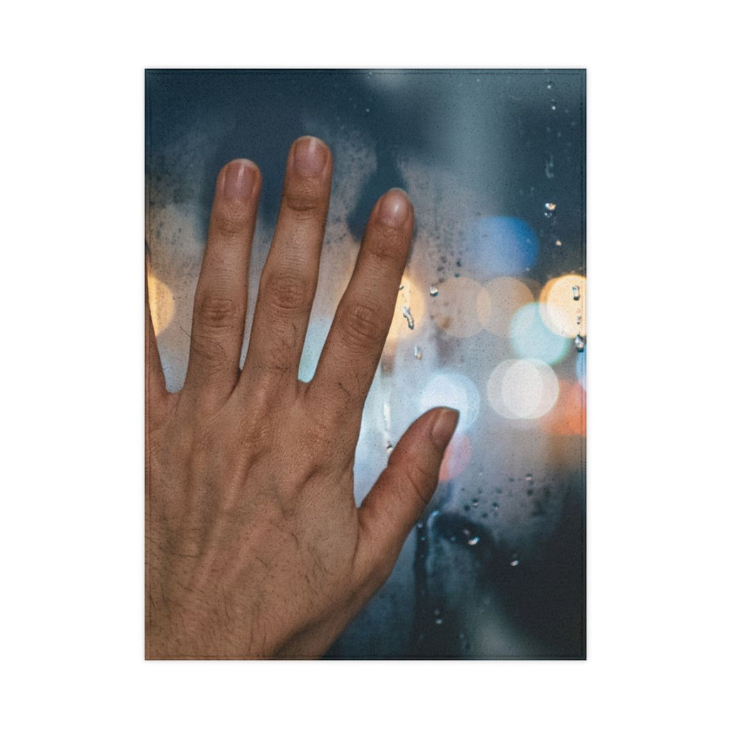 Toddler Blanket Rainy City Window Art