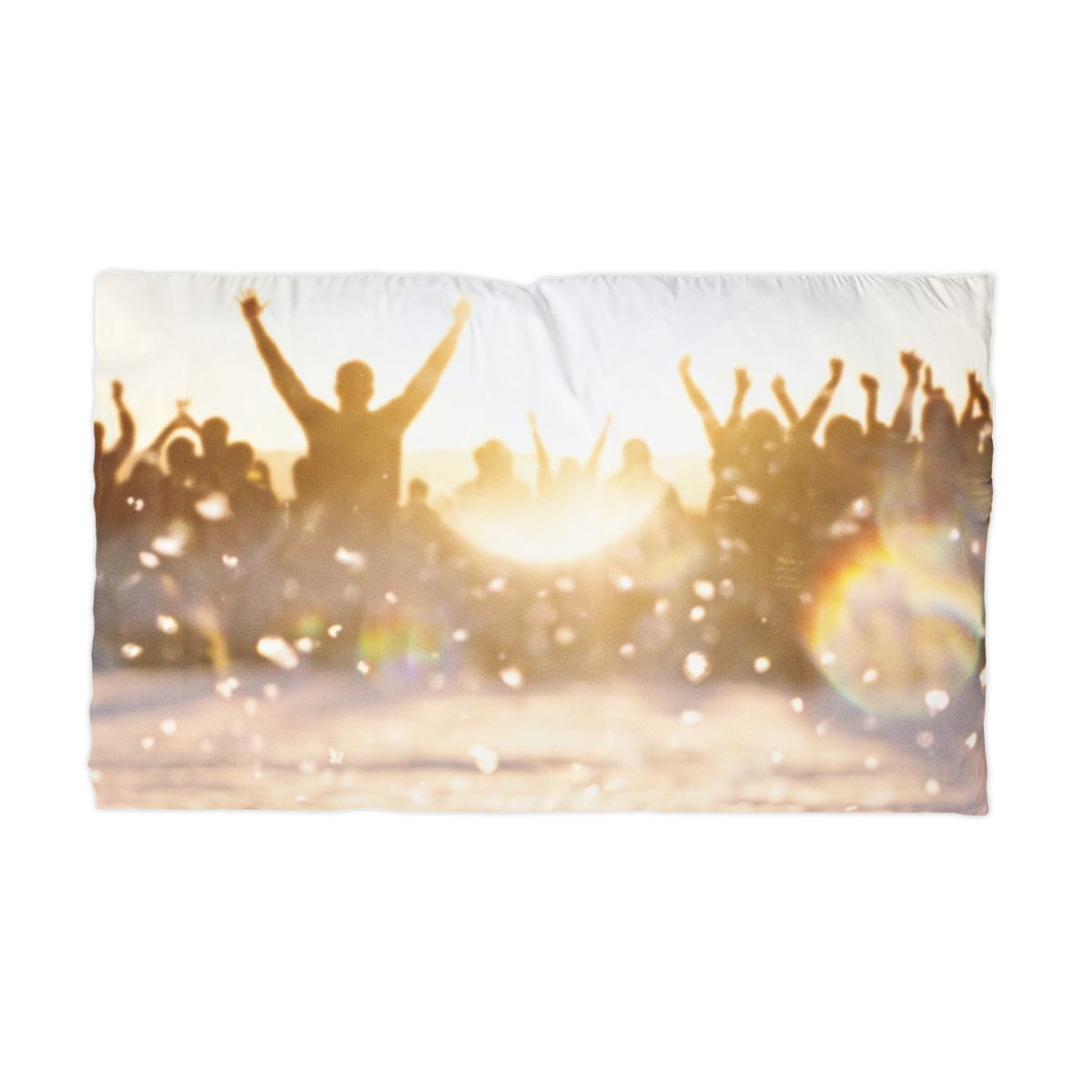 Golden Hour Crowd Microfiber Pillowcase