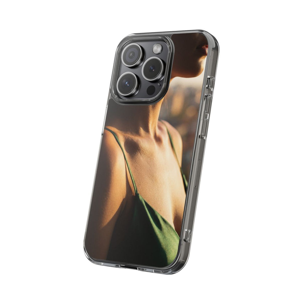 Clear Impact-Resistant Cases - Clear Phone Case - Emerald...