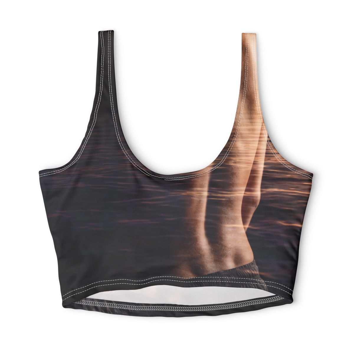 Polyester Sports Bra - Ethereal Horizon Double Exposure... |...
