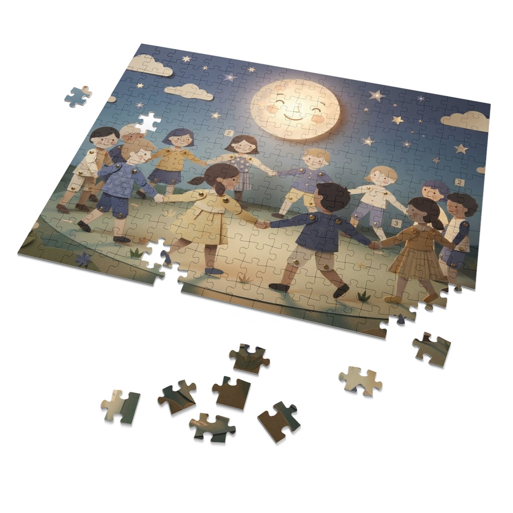 Jigsaw Puzzle with Tin - Moonlit Paper Dance (30, 110, 252...