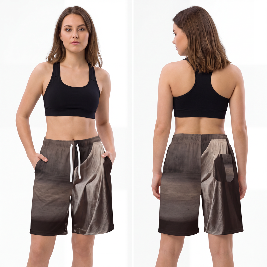 Athletic Long Shorts - Draped Silence Still Life Art... |...