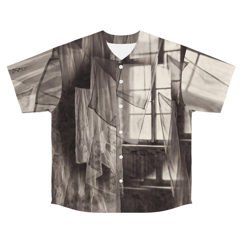 Men's Baseball Jersey - Spectral Veils | Echovira Gallery
