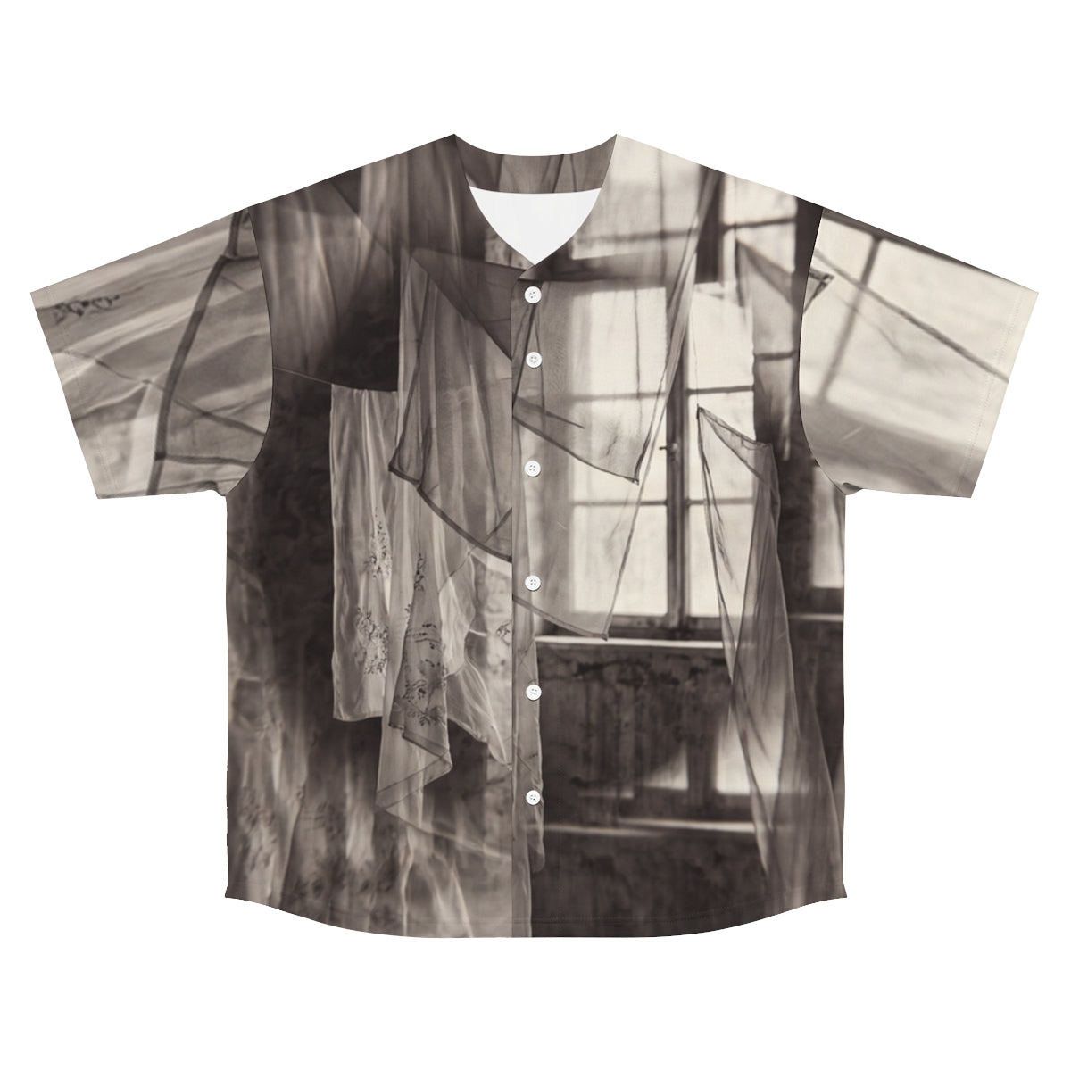 Men's Baseball Jersey - Spectral Veils | Echovira Gallery